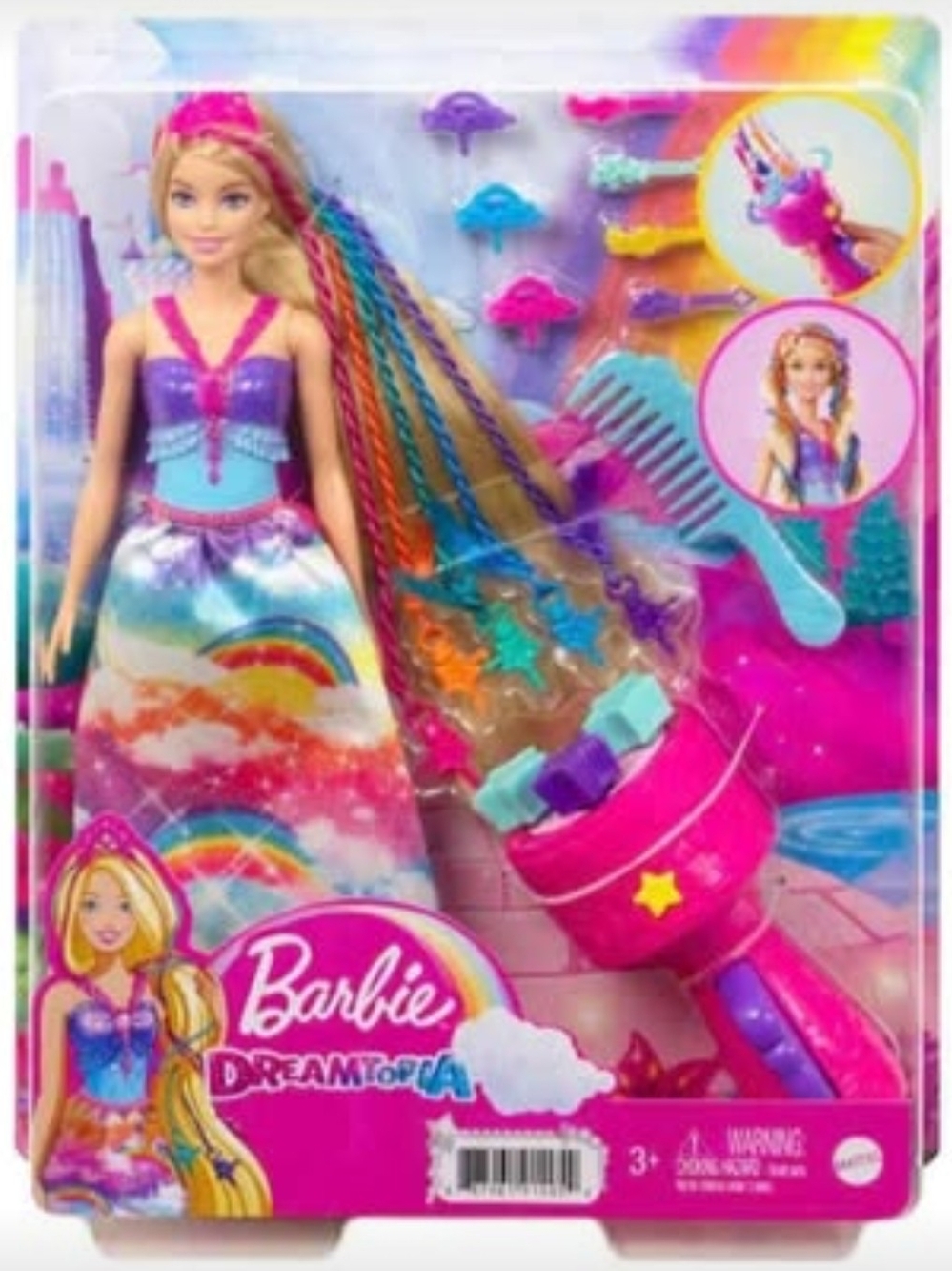 2/$60 Barbie Dreamtopia Twist 'n Style Princess Doll – NIB
